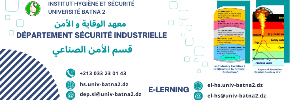 Département Sécurité Industrielle IHS univ-batna2